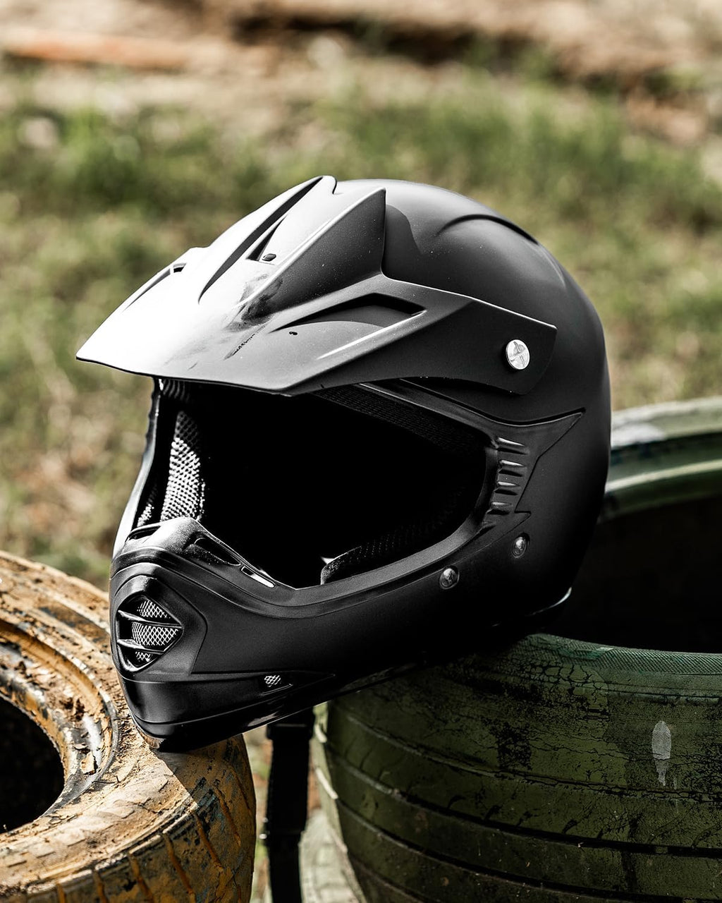 Youth Kids DOT Full‑Face Dirt Bike Helmet ATV Motocross Set B07